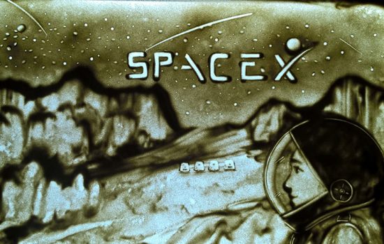 space x image of an astronaut